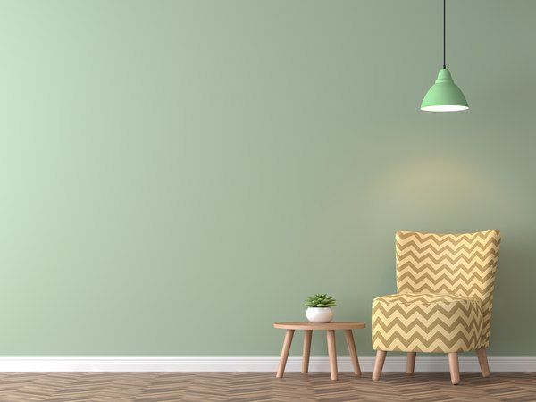 Minimalist Green wall