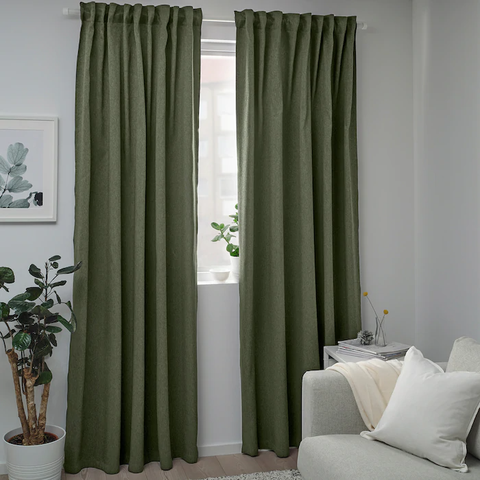 Fresh Curtain with Flowery Patterns