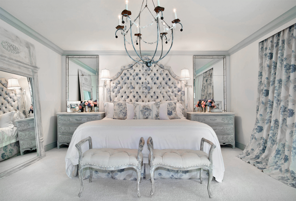 Light blue Creating Shabby Chic Bedroom