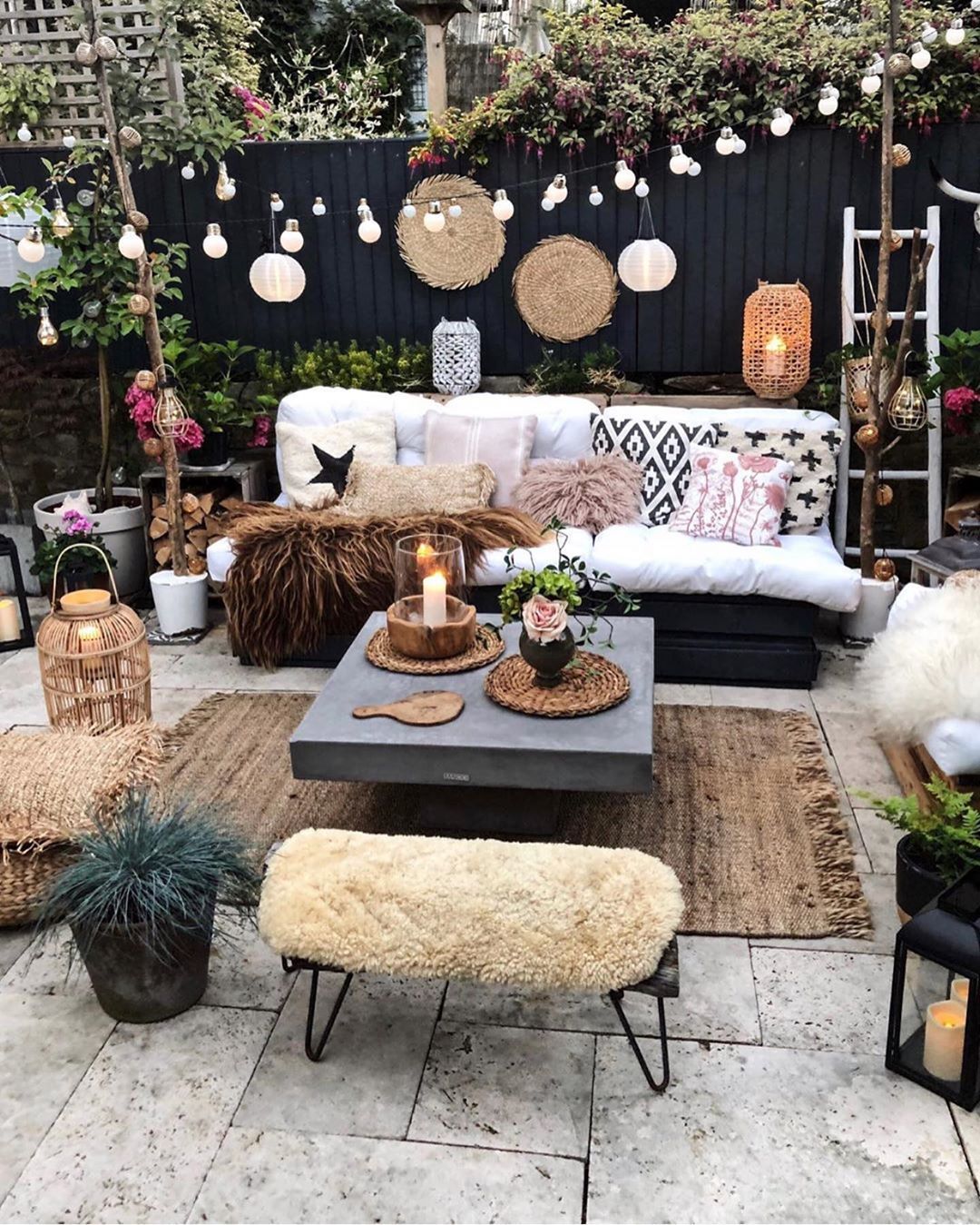 An Aesthetic Bohemian Patio