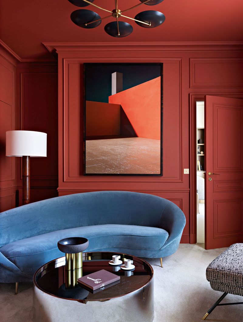 An Elegant Terracotta Color for Your Living Room