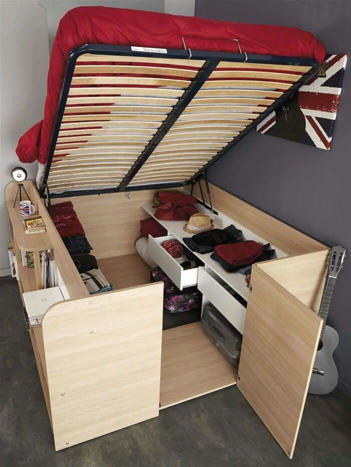 A Bed with Storage Space