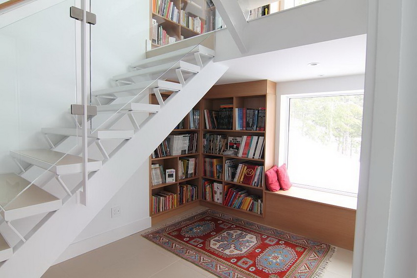 Mini Library Under The Stairs