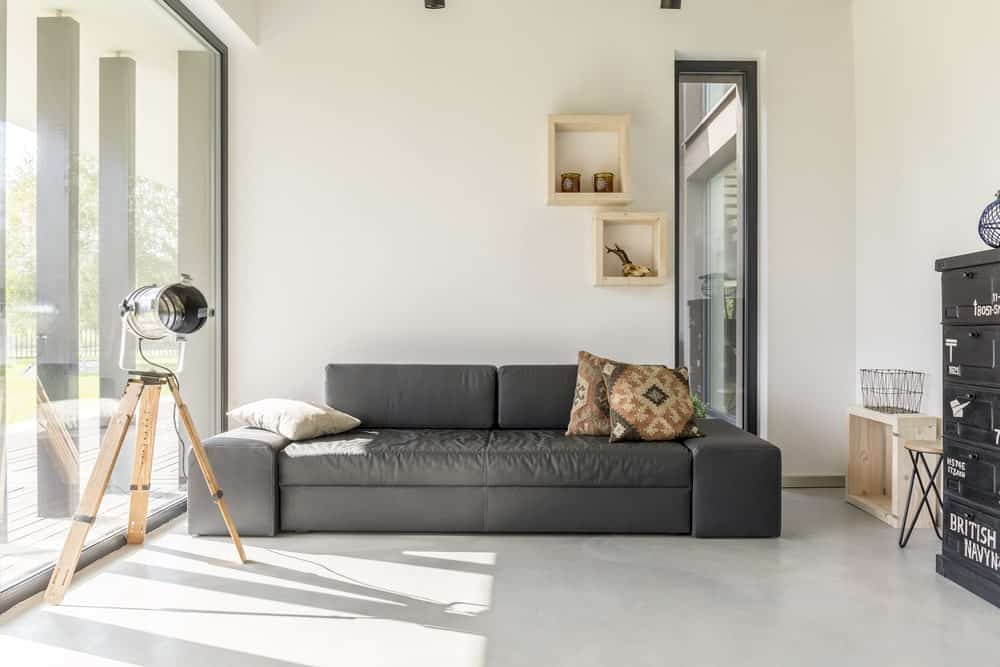 Simple Industrial Living Room Design