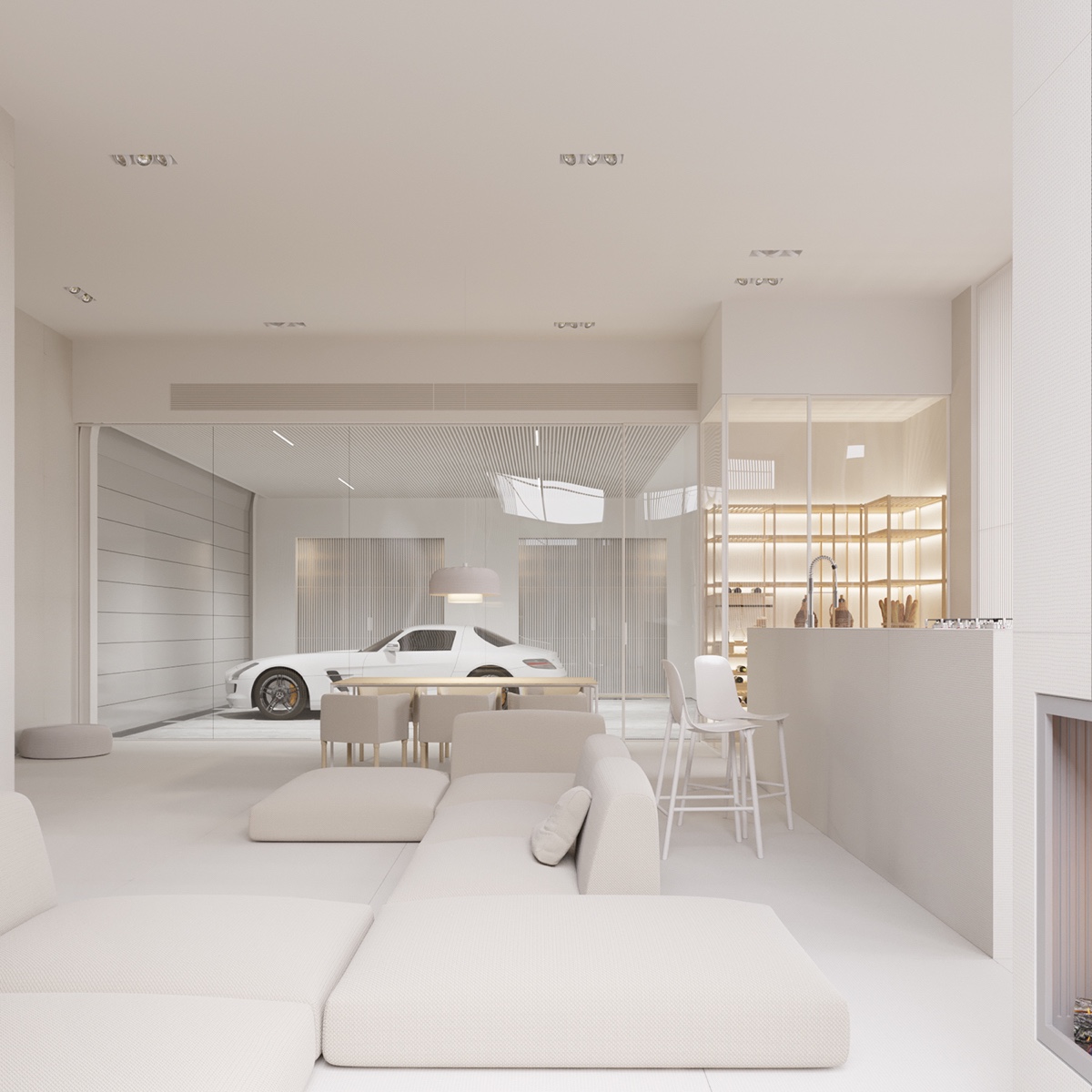 Minimalist Style Luxurious Living Room