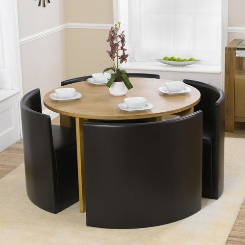 Round Dining Table with Comfy Couches