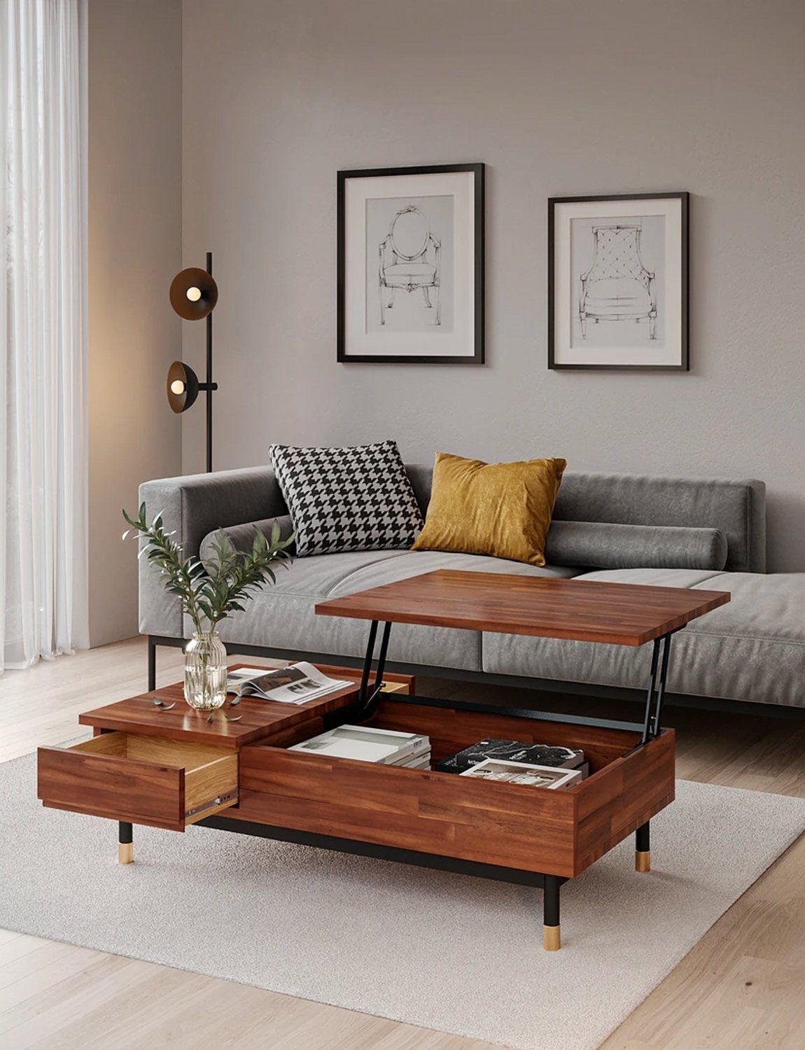 Lift-Top Coffee Table