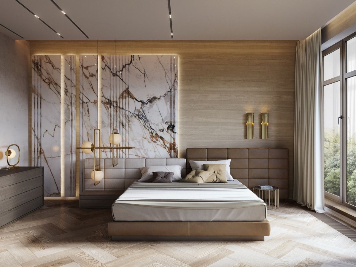 Elegant Wall for Master Bedroom