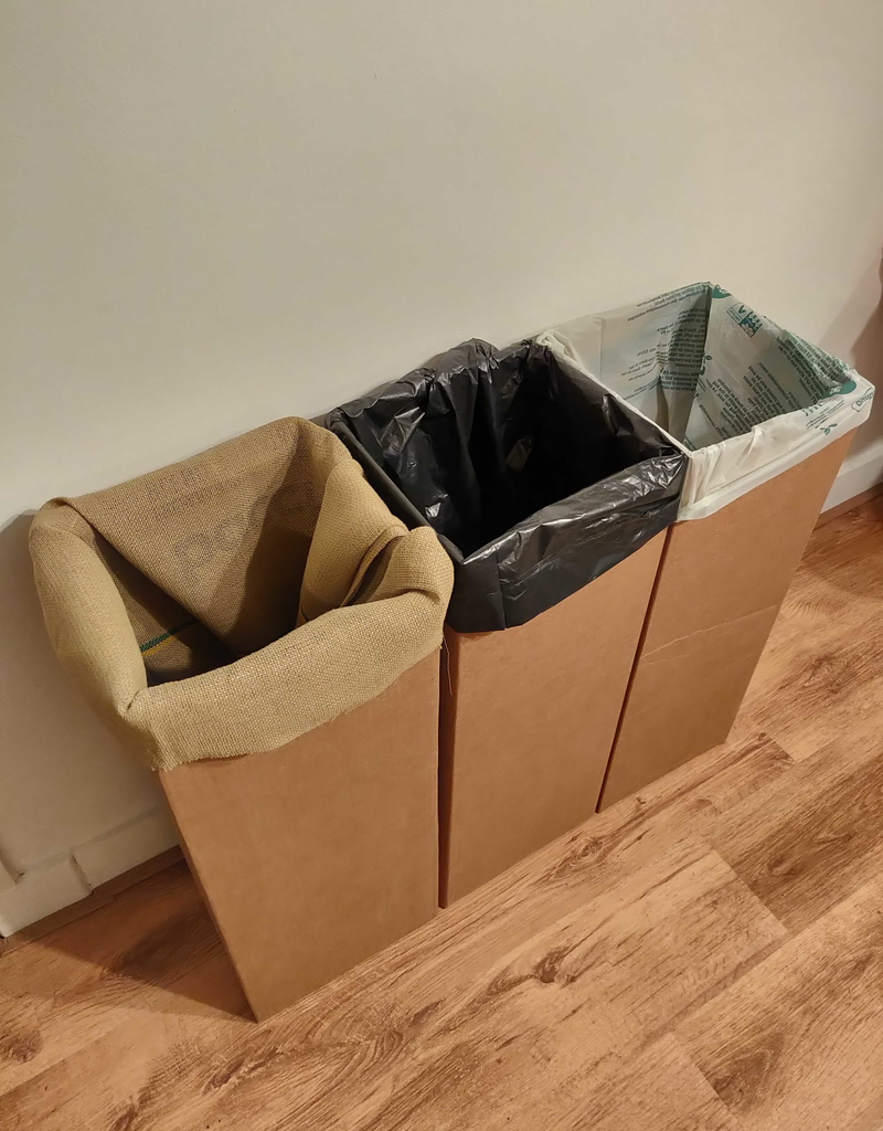 Cardboard Trash Can
