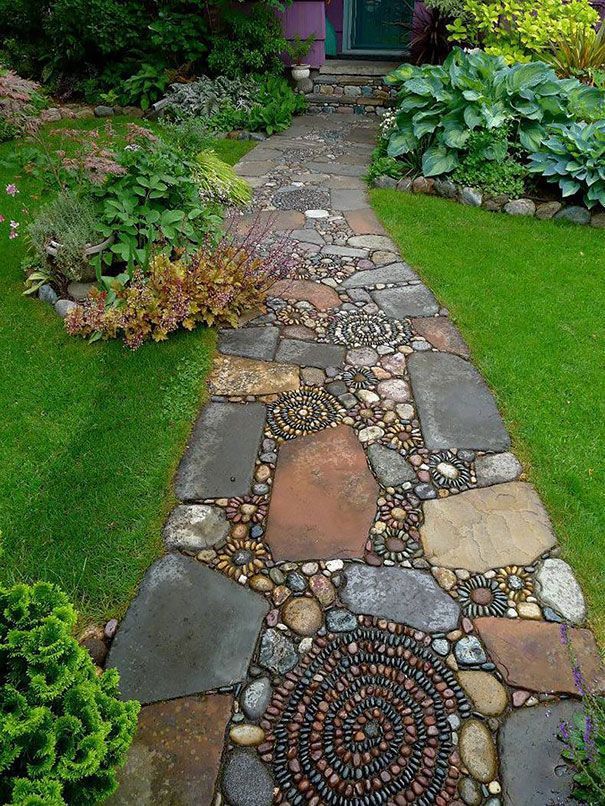 Create a Pathway by Using Pebbles