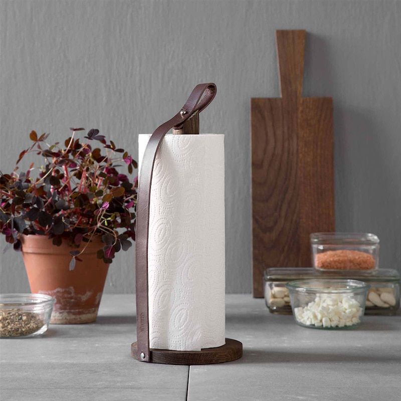 Standing Leather Paper Towel