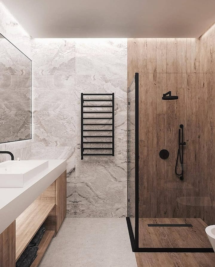 Minimalist Shower Bathroom