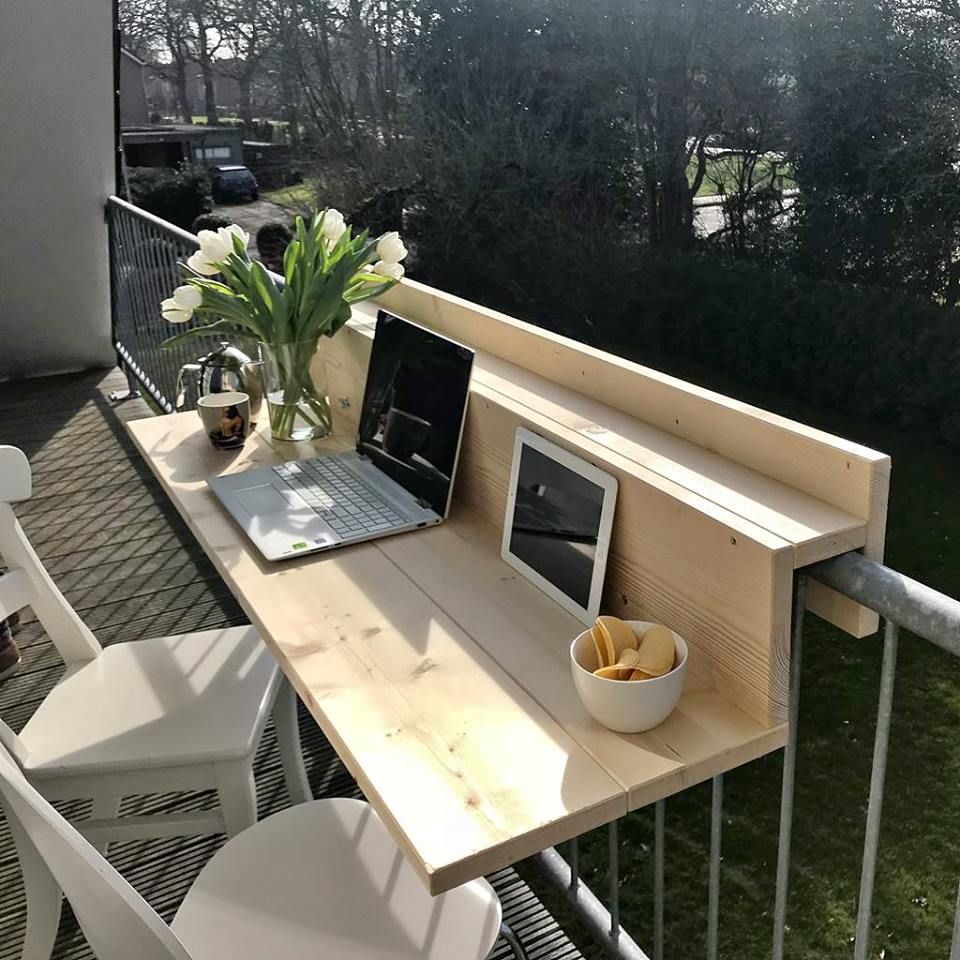 Decorate A Workspace on Balcony