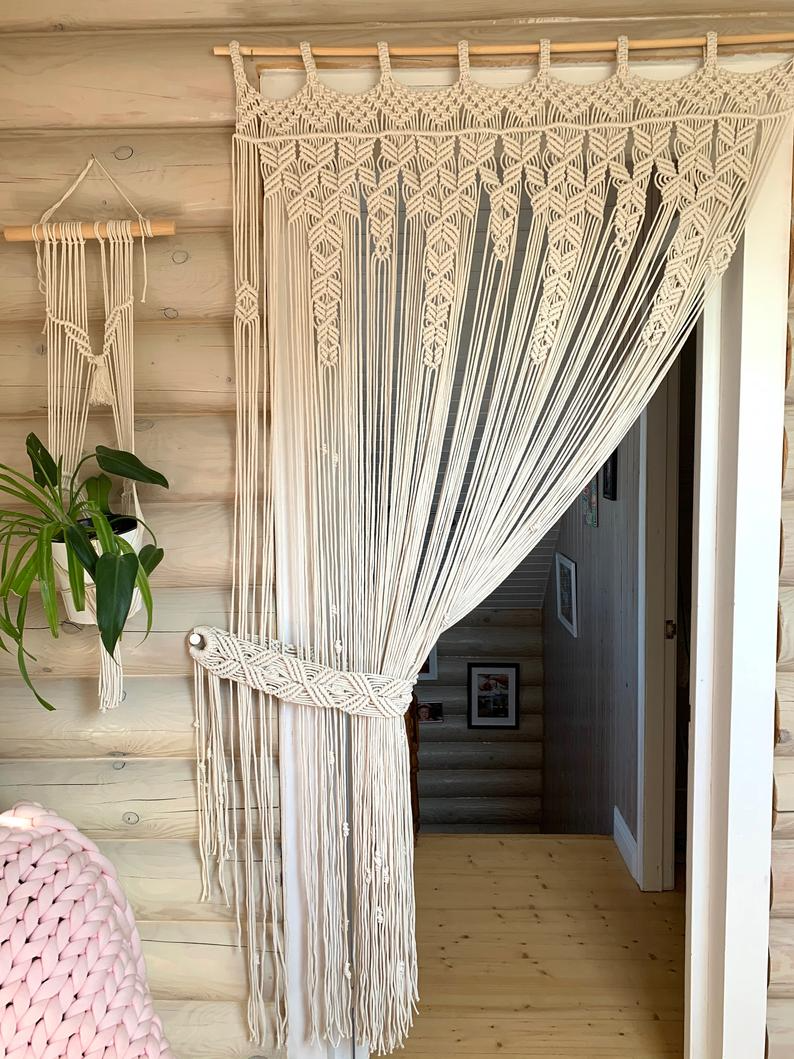 Macrame Door Curtain