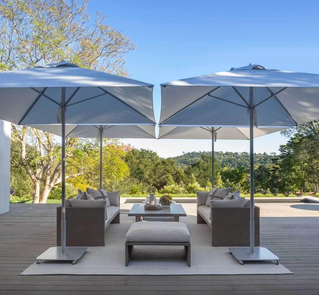 Terrace with Umbrellas