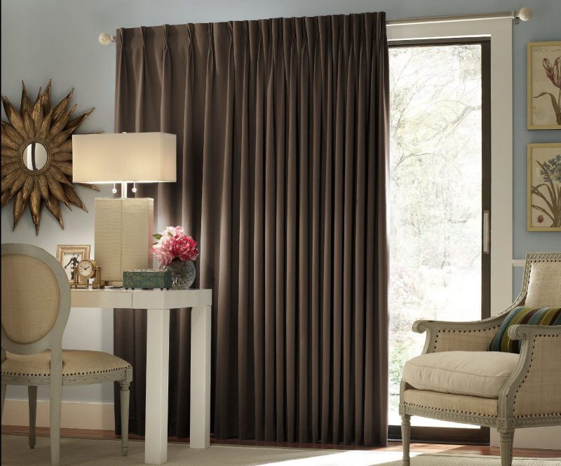Interesting Door Curtain Ideas For An, Brown Curtain Ideas