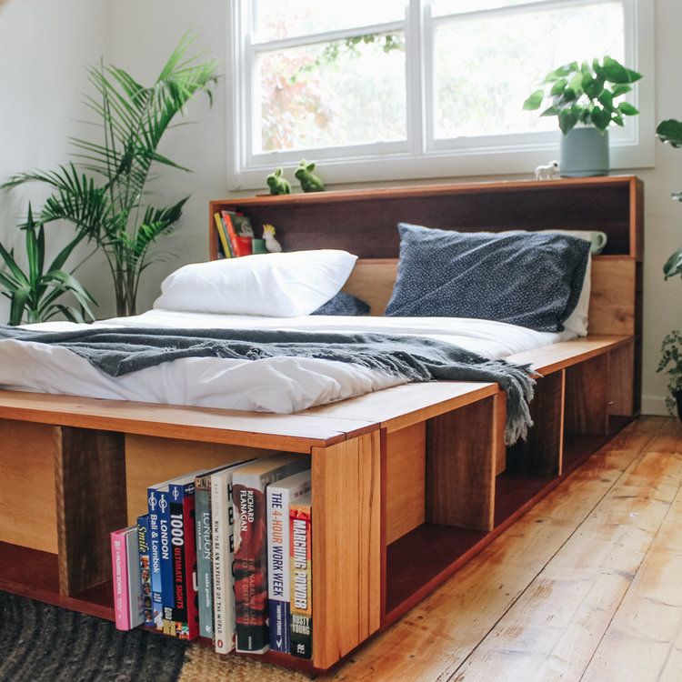 An Interesting Bed Frame Bookshelf