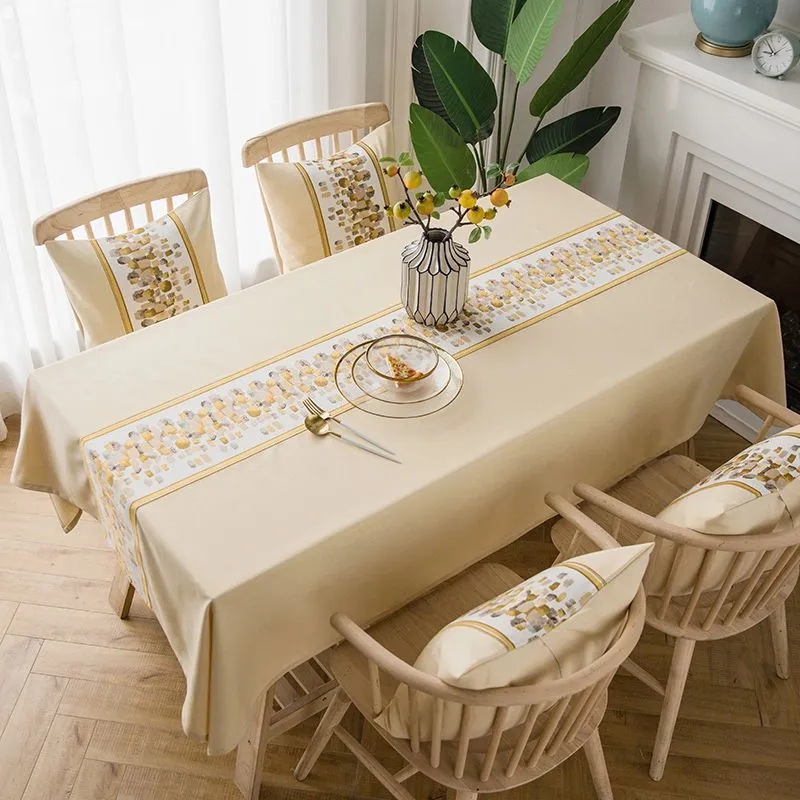 Install a Decorative Tablecloth