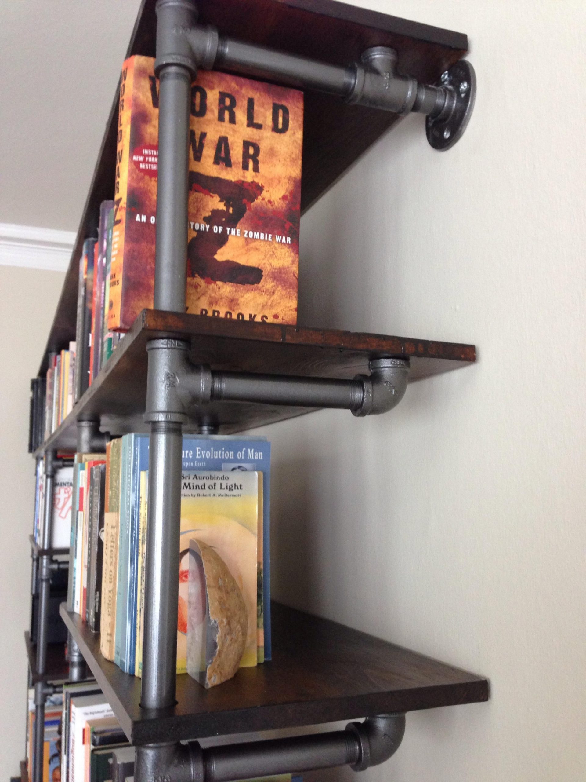 Industrial Pipes for An Elegant Bookshelf