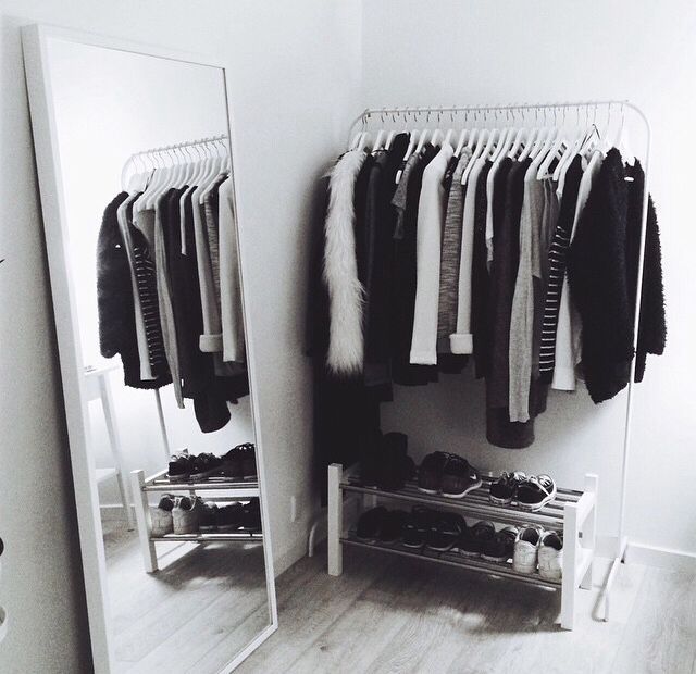 Put a Hanging Rack for Clothes