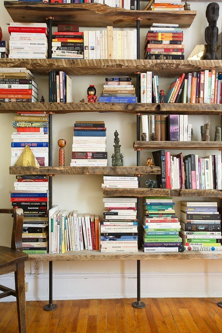 Industrial Pipes for An Elegant Bookshelf