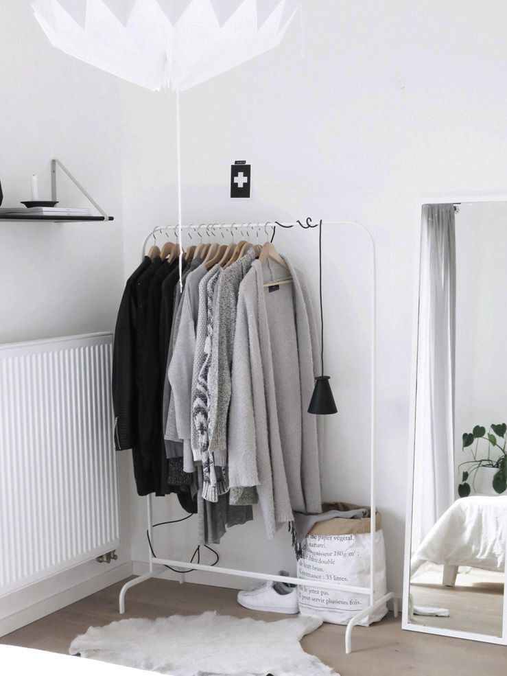 Put a Hanging Rack for Clothes
