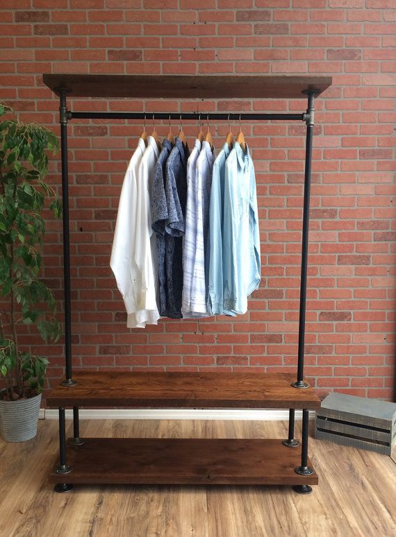 Creative Cloth Rack by Using Industrial Pipe