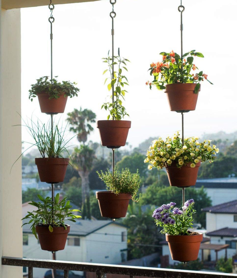 Some Vertical Hanging Planters