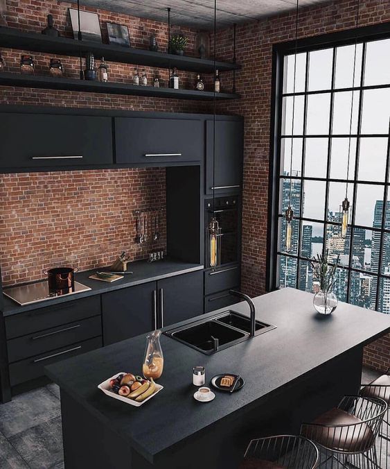 A Dark Color for the Kitchen