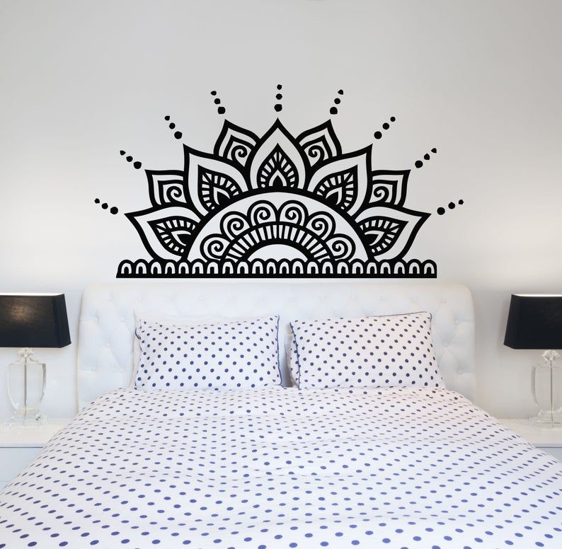 Mandala Art for a Painted Headboard