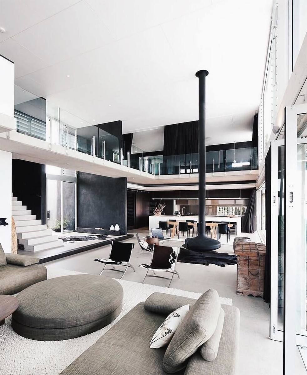 An Elegant Industrial Design with Black Accents
