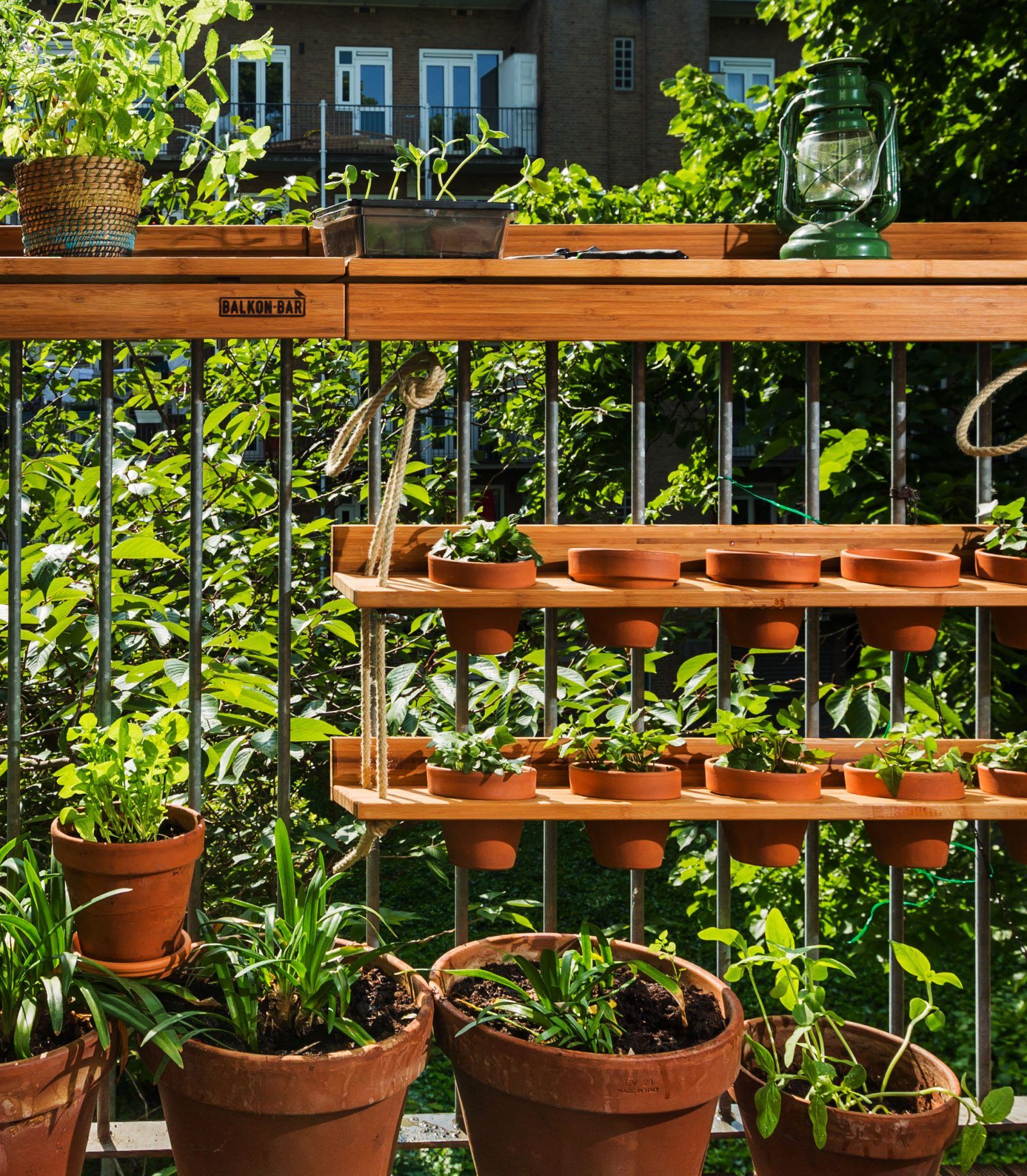 Add a Pyramid Planter or Plant Shelves