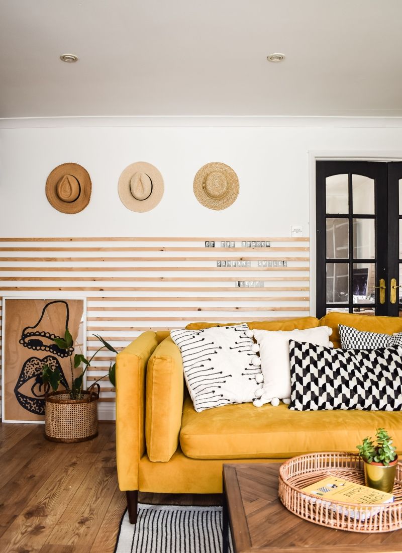 Beautify Your Bohemian Living Room with Yellow Accents