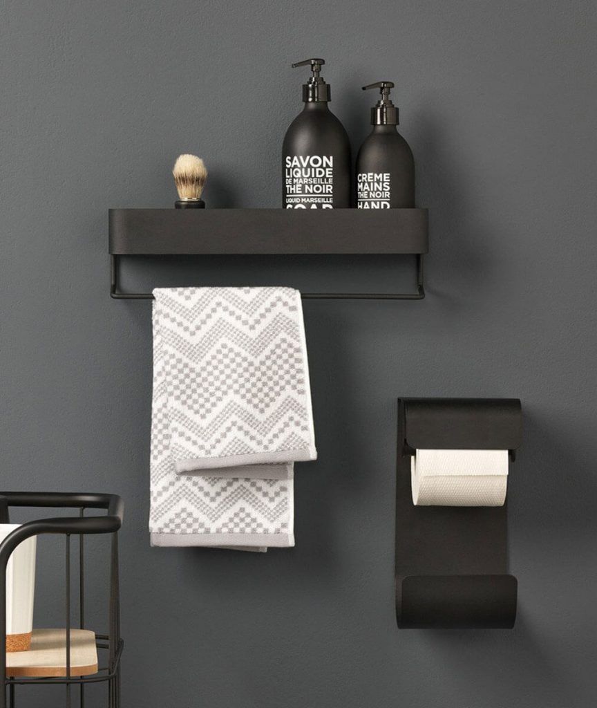 Minimalist Wall Shelves with Hanger for A Towel