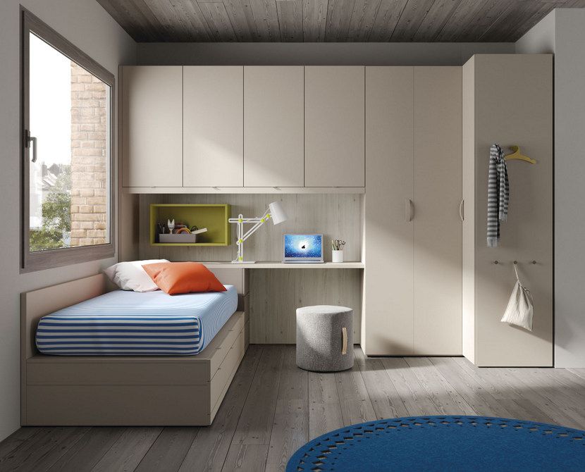 Minimalist Bedroom and White Cream Color