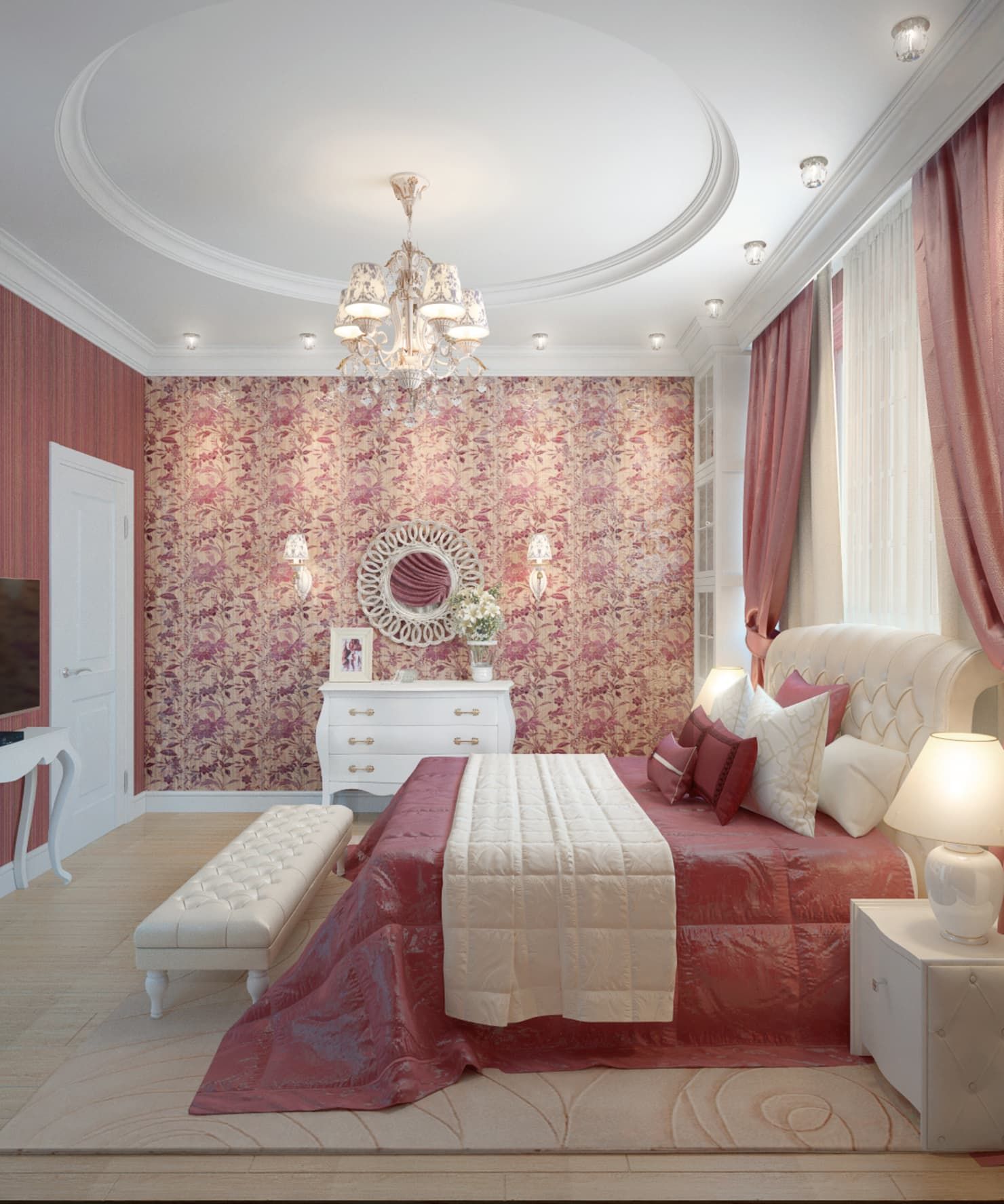 Classic Pink Bedroom