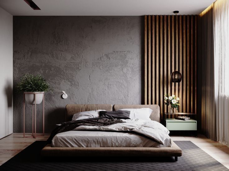 Minimalist and Industrial Bedroom