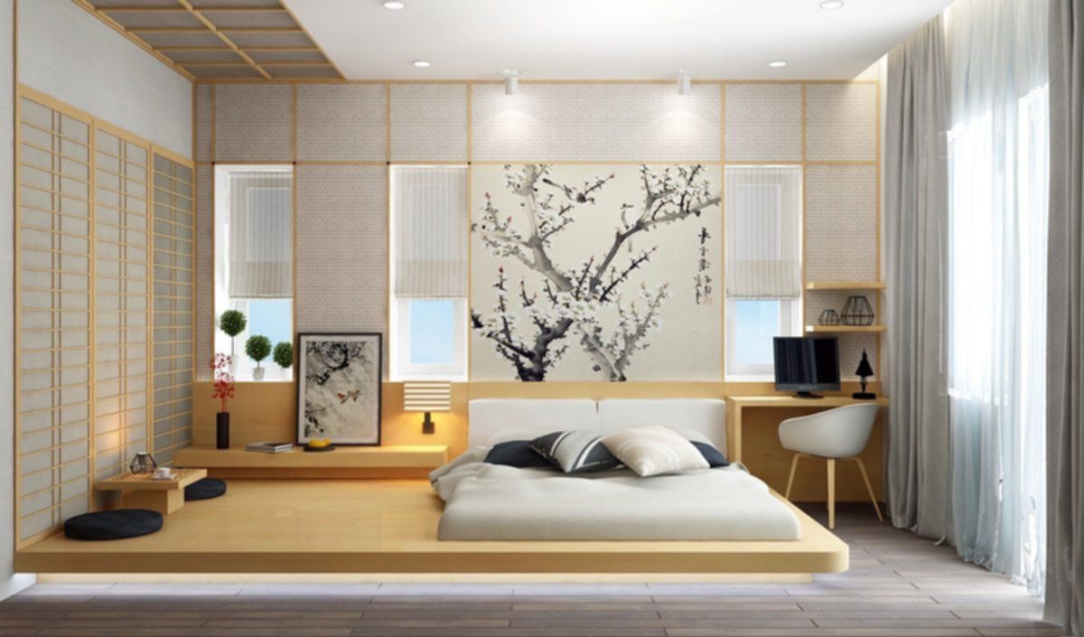 Minimalist and Japanese Style Bedroom