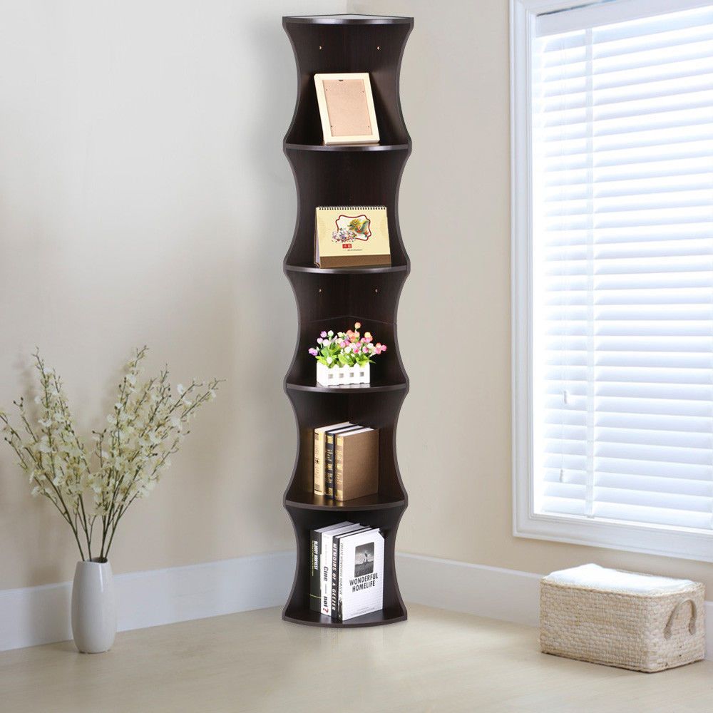 Unique Corner Shelf in Contemporary Style