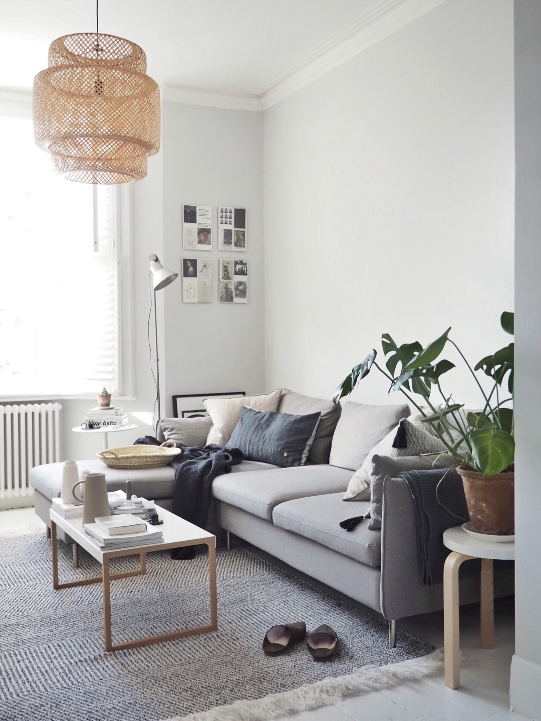 White Scandinavian Living Room