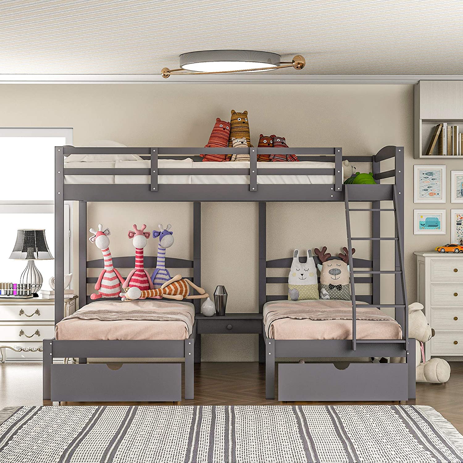 Bunk Bed with Dual Functions
