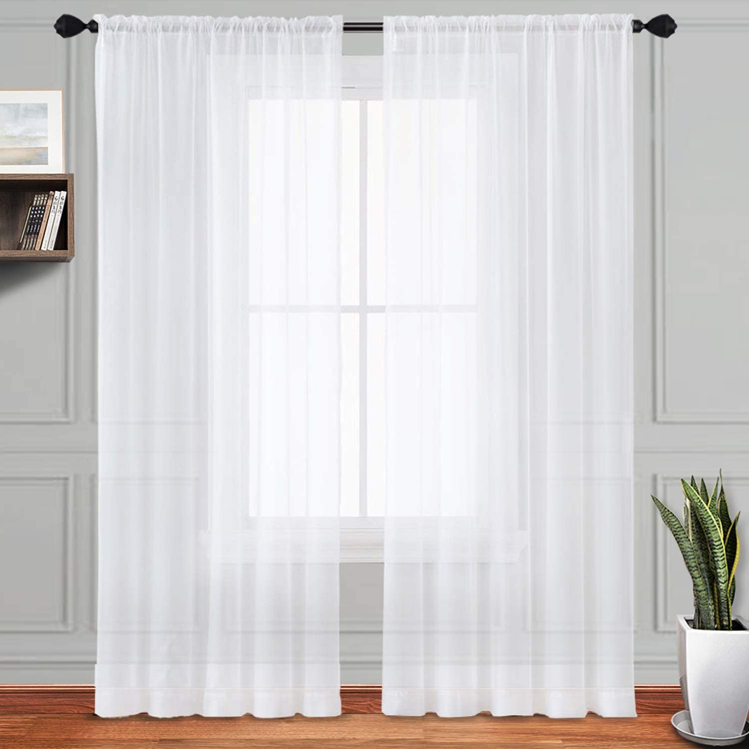 Clean White Curtain