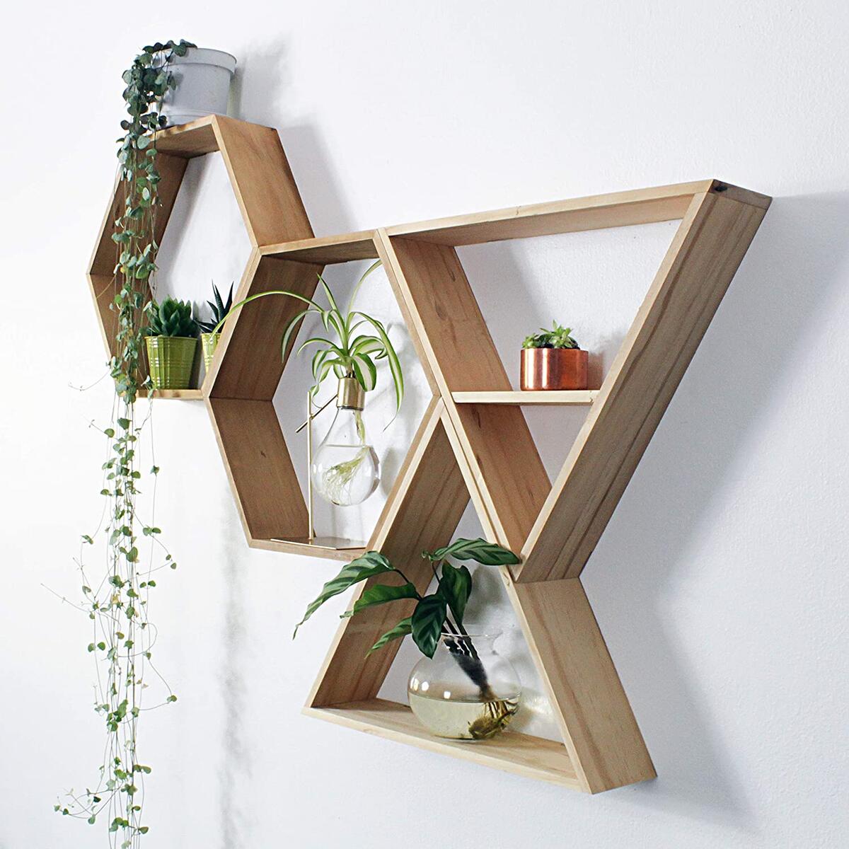 Unique Hanging Shelves for Bedroom