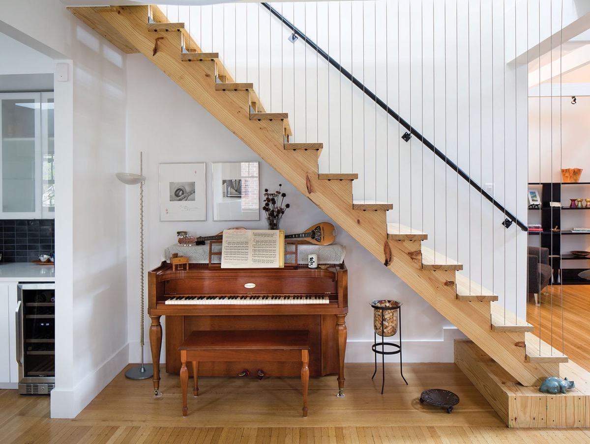 Piano Room Under Stairs