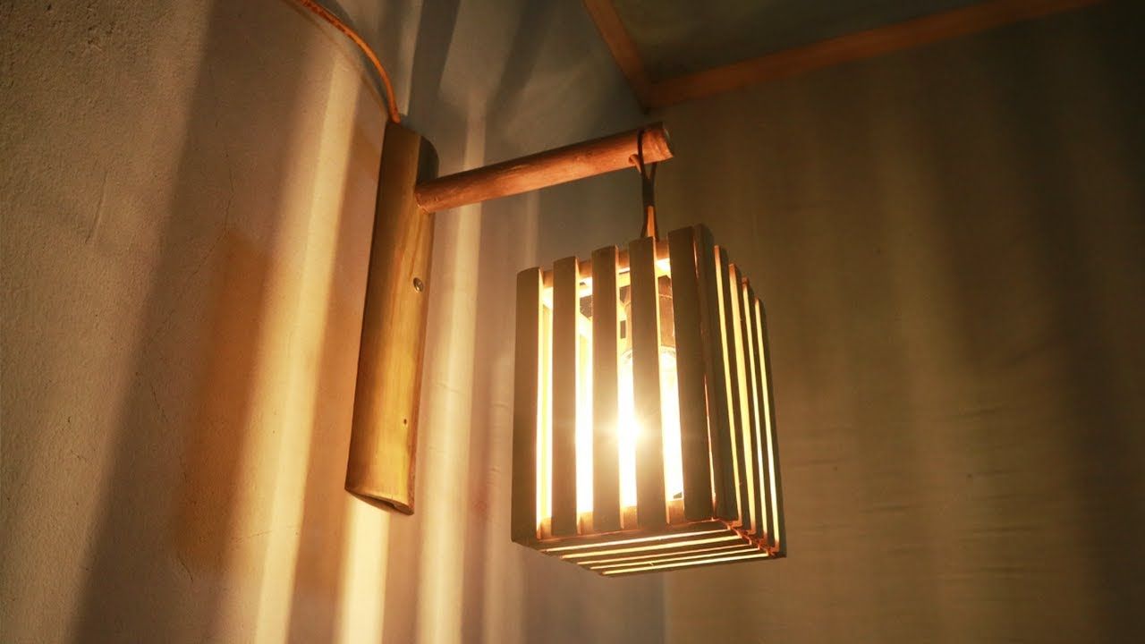 Decorative Lamp from Bamboo Material