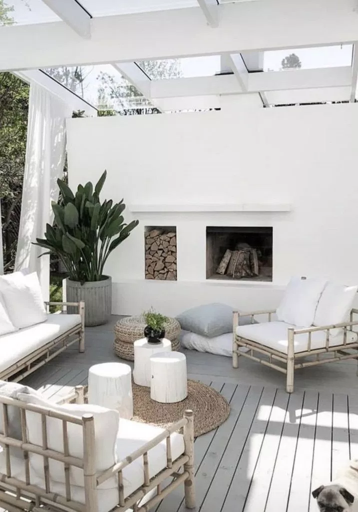 Minimalist Terrace Living Room