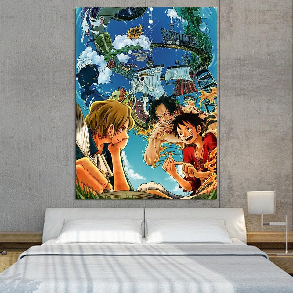 One Piece Style Wall Painting