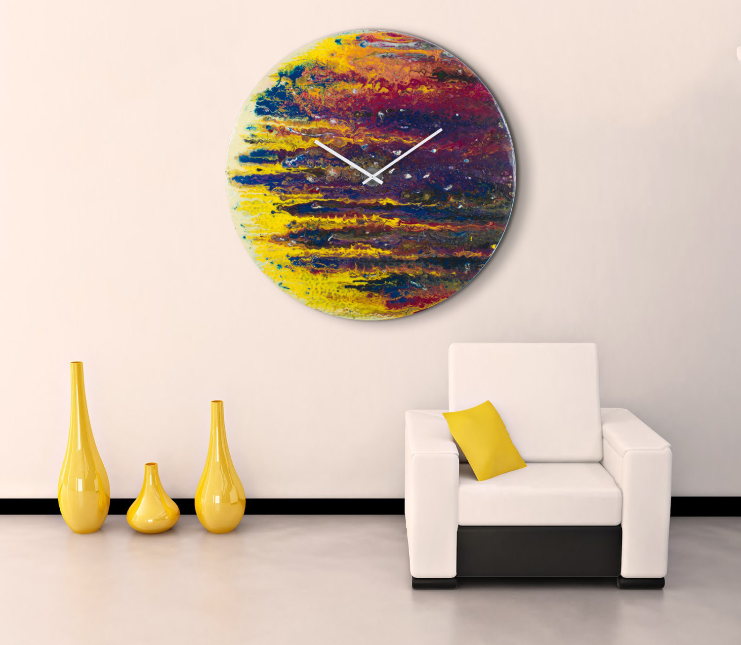 Painting Style Wall Clock