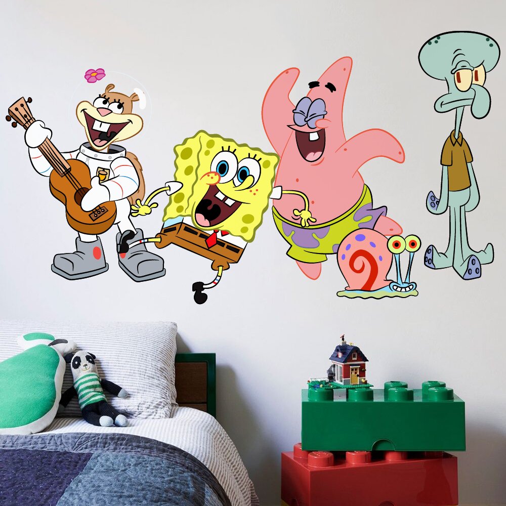 Spongebob Style Wall Painting