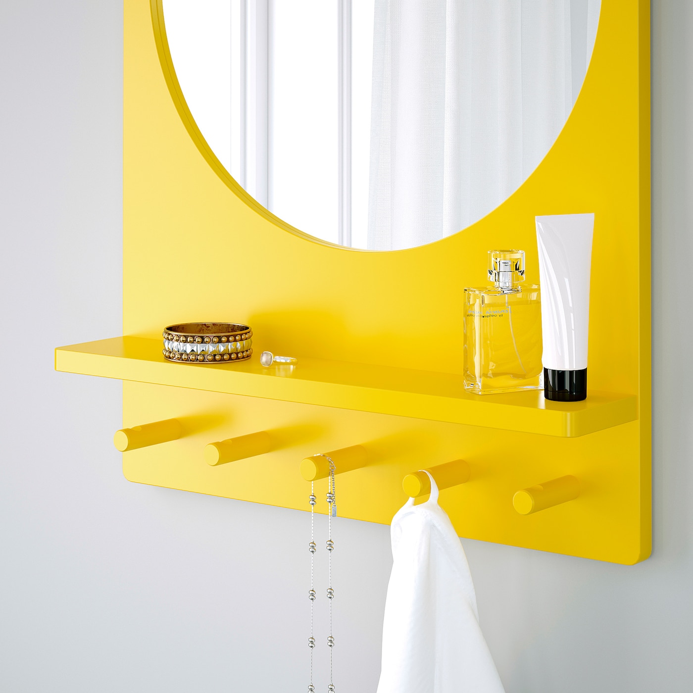 Aesthetic Yellow Mirror Design